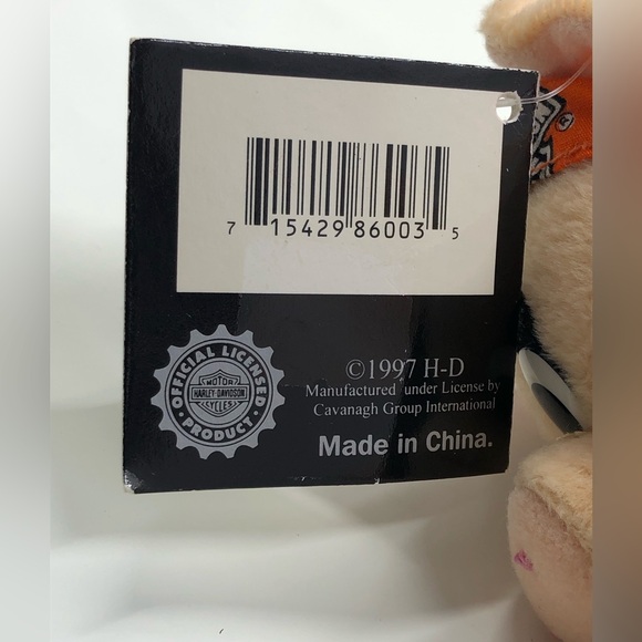 Harley Davidson "Punky” the Pig Bean Bag Plush Animal Toy With Original Tag - Picture 9 of 16